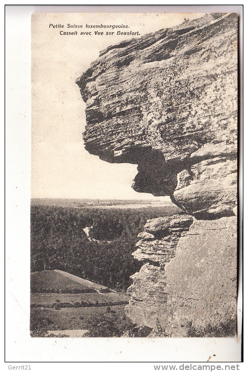 L 6400 ECHTERNACH, Luxemburger Schweiz, Blick Auf Beaufort, Bernhoeft - Lux. - Müllerthal