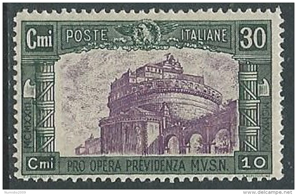 1930 REGNO MILIZIA 30 CENT MH * - Y080 - Neufs