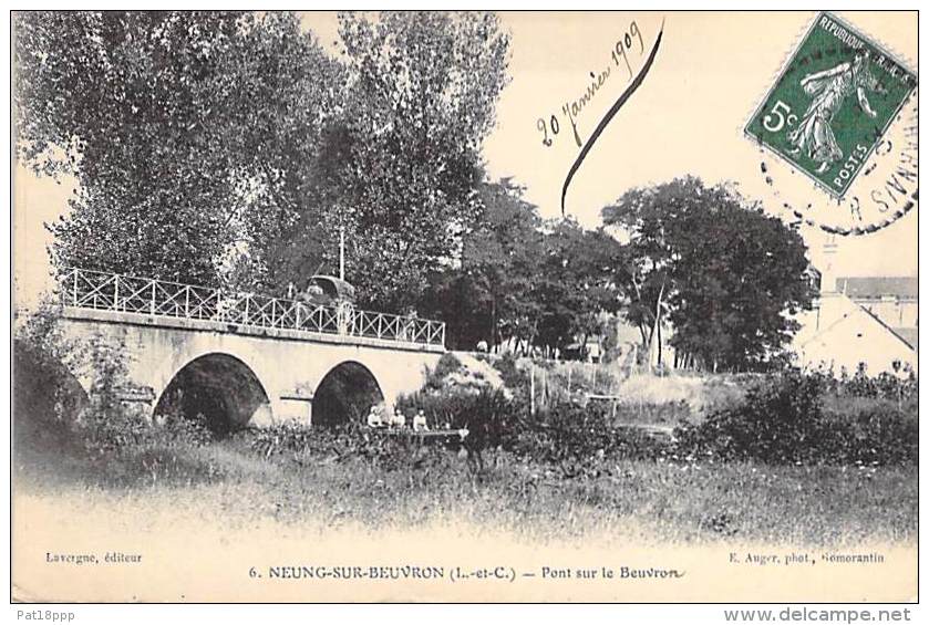 NEUNG SUR BEUVRON 41 -  Pont Sur Le Beuvron - CPA - Loir Et Cher - VAL DE LOIRE - Neung Sur Beuvron