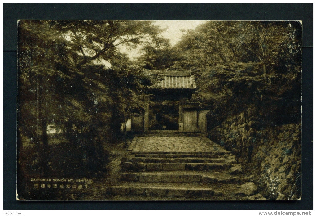 JAPAN  -  Mt Ushitaki  Daiitokuji Somon  Unused Vintage Postcard As Scan - Osaka