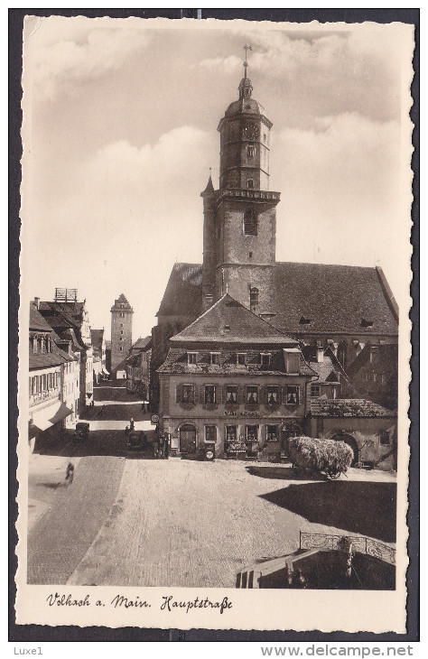 GERMANY , VOLKACH , OLD POSTCARD - Kitzingen