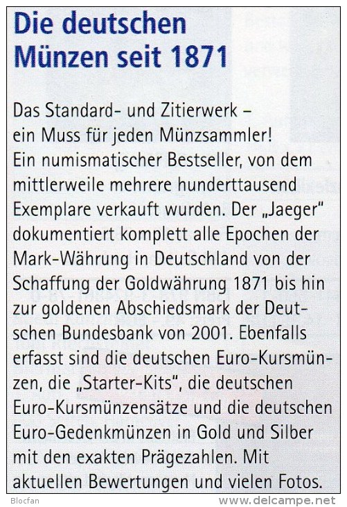 Münzen-Katalog Deutschland 2016 neu 25€ Jäger Münzen ab 1871 mit Numisbriefe/-Blätter numismatic coin of old/new Germany
