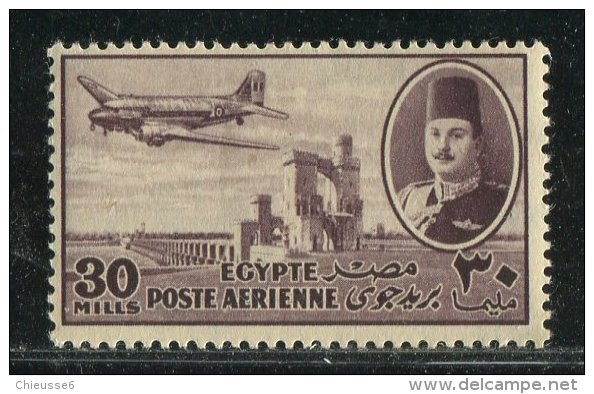 Egypte ** PA36 - DC6 - Sur Barrage - Poste Aérienne