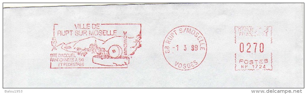 Lettre Entière. EMA. RUPT SUR MOSELLE. Mairie. Vosges 88. - EMA (Empreintes Machines à Affranchir)