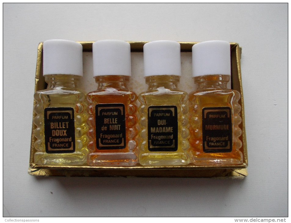 - Coffret De 4 Flacons De Parfum. Fragonard. France - - Unclassified