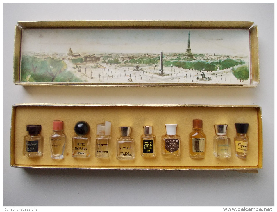 - Coffret De 10 Flacons De Parfum. Les Meilleurs Parfums De Paris - - Unclassified