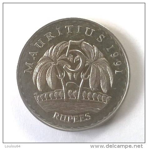 Monnaies - Maurice - 5 Rupees 1991 - Superbe +++ - - Mauritius
