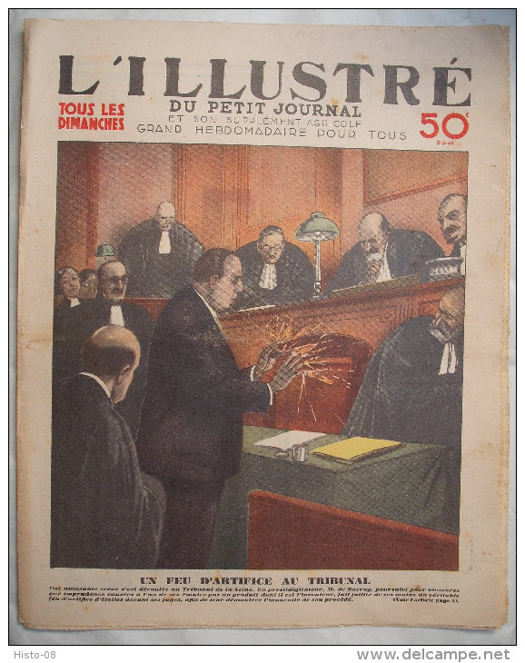 L'ILLUSTRE Du "PETIT JOURNAL":1933:UN FEU D'ARTIFICE AU TRIBUNAL..GERGOVIE.L'ECOLE DES BETES..SUPPLEMENT AGRICOLE..Etc.. - Andere & Zonder Classificatie