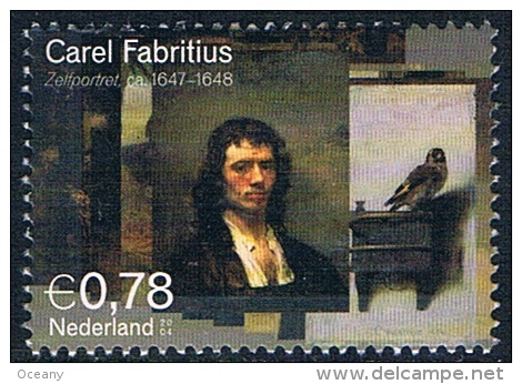 Pays-Bas - "Autoportrait" De Carel Fabritius 2170 (année 2012) Oblit. - Usati