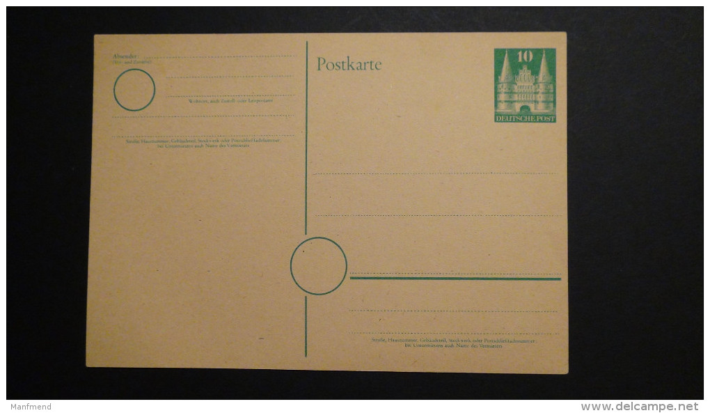 Germany - Allied Occupation - 1948 - MI: P 2 I* - Postal Stationary - Look Sca - Sonstige & Ohne Zuordnung