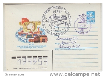 Russia 1987 Antarctica Cover (26262) - Onderzoeksstations
