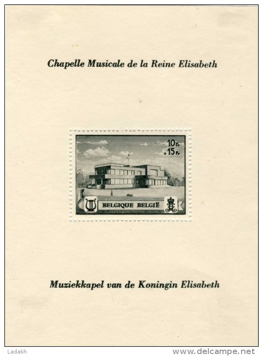 BELGIQUE # BLOC #  CHAPELLE MUSICALE DE LA REINE ELISABETH # - 1924-1960