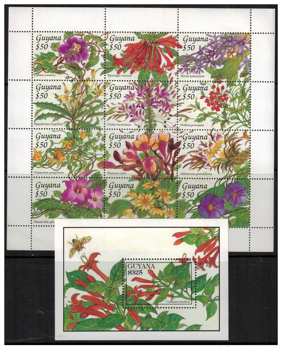 Guyana 1994 SC 2789-2792 MNH Flowers - Guyana (1966-...)