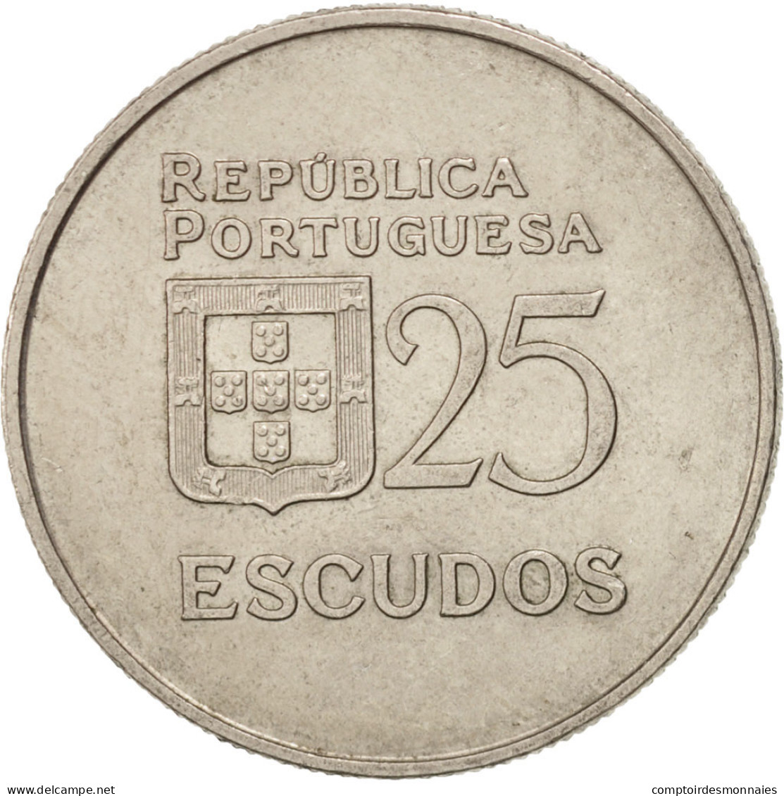 Monnaie, Portugal, 25 Escudos, 1982, TTB+, Copper-nickel, KM:607a - Portugal