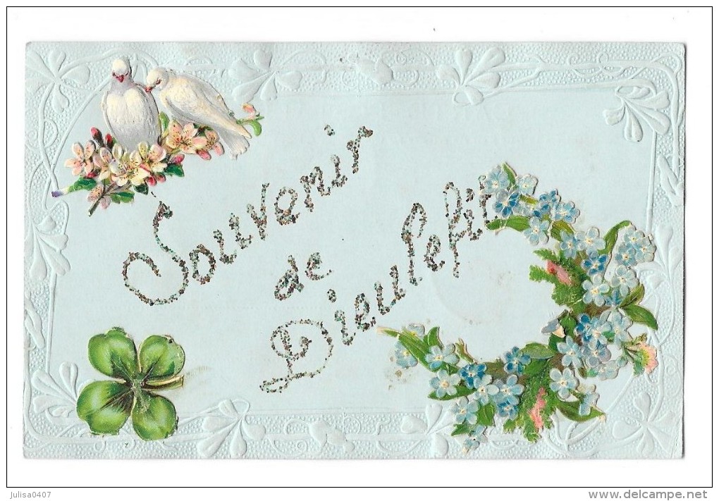 DIEULEFIT (26) Carte Fantaisie Souvenir De Paillettes - Dieulefit