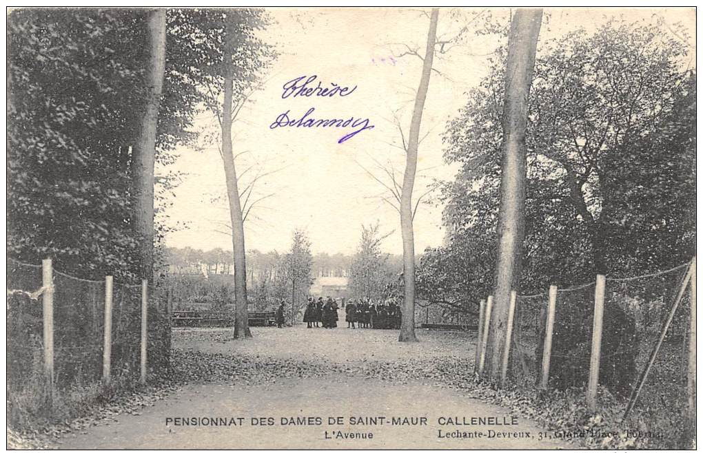 Pensionnat Des Dames De St-Maur, Château De Callenelle - L´Avenue          ( 2 Scans ) - Péruwelz