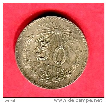 50 CENTAVOS   1925    ( KM 448)   TTB+   8 - Mexique