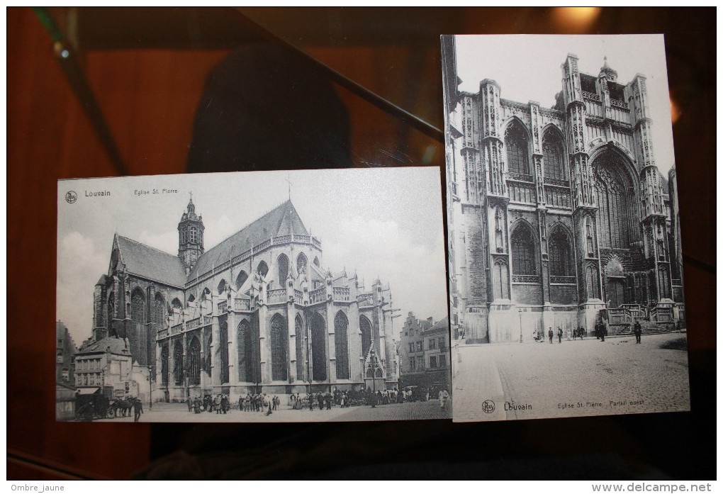 Pp - BELGIQUE - LOUVAIN - Lot De 2 Cartes église St Pierre - Animées - Leuven