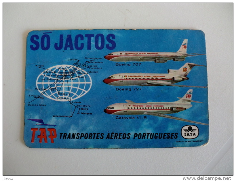 TAP Air Airlines Portugal Portuguese Pocket Calendar 1968 - Tamaño Pequeño : 1961-70