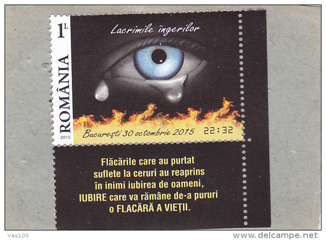 Tears Angel,2015,MNH,** STAMPS + LABELS,ROMANIA. - Neufs