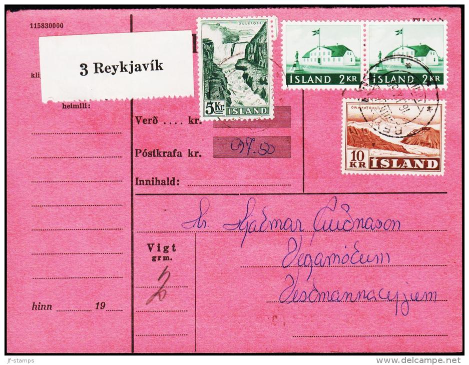 1956. Electric Power Plants And Waterfalls. 5 Kr. Fylgibréf. Postkrafa 97,50 Kr. REYKJA... (Michel: 310) - JF180973 - Unused Stamps