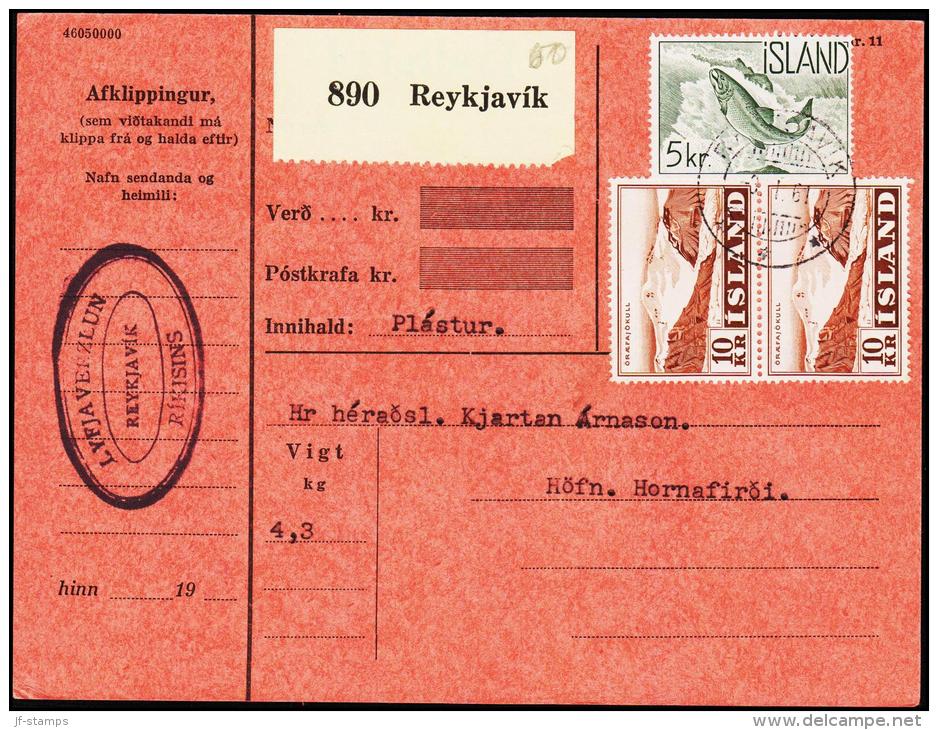 1959. Fauna. 5 Kr. Salmon. Fylgibréf. REYKJAVIK 3.1.61. (Michel: 338) - JF180990 - Ongebruikt