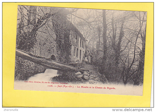 CPA - JOCH - 1226. Le Moulin Et Le Chemin De Rigarda  - éditeur Brun - Autres & Non Classés