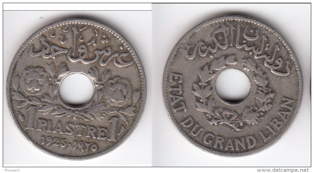 **** LIBAN - LEBANON - ETAT DU GRAND LIBAN - 1 PIASTRE 1925 **** EN ACHAT IMMEDIAT !!! - Liban