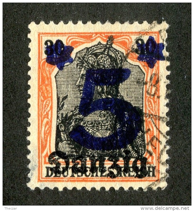 5201 Y Danzig 1920  Michel # 16 (o)  ( Cat. €2.50 ) - Autres & Non Classés