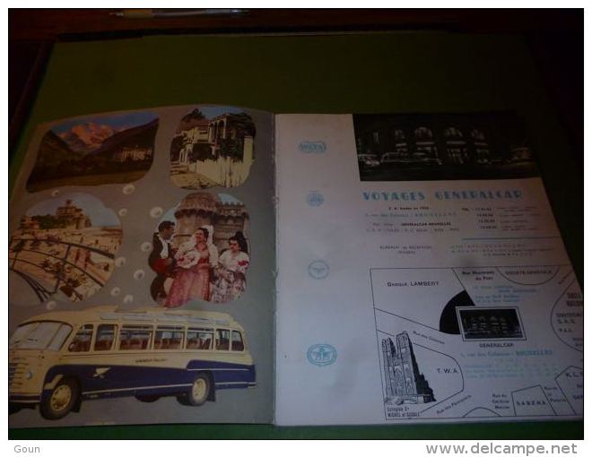 CB7-91 LC138 Catalogue 1954 Vacances Generalcar Autocar Croisières Maritimes Aviation Congo Belge - Andere & Zonder Classificatie