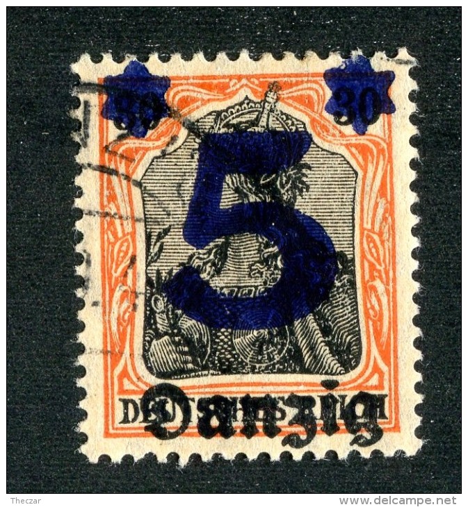5203 Y Danzig 1920  Michel # 16 (o)  ( Cat. €2.50 ) - Sonstige & Ohne Zuordnung