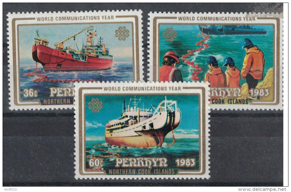 Penrhyn. 1983. World Communication Year. MNH Set. SCV = 3.75 - Penrhyn