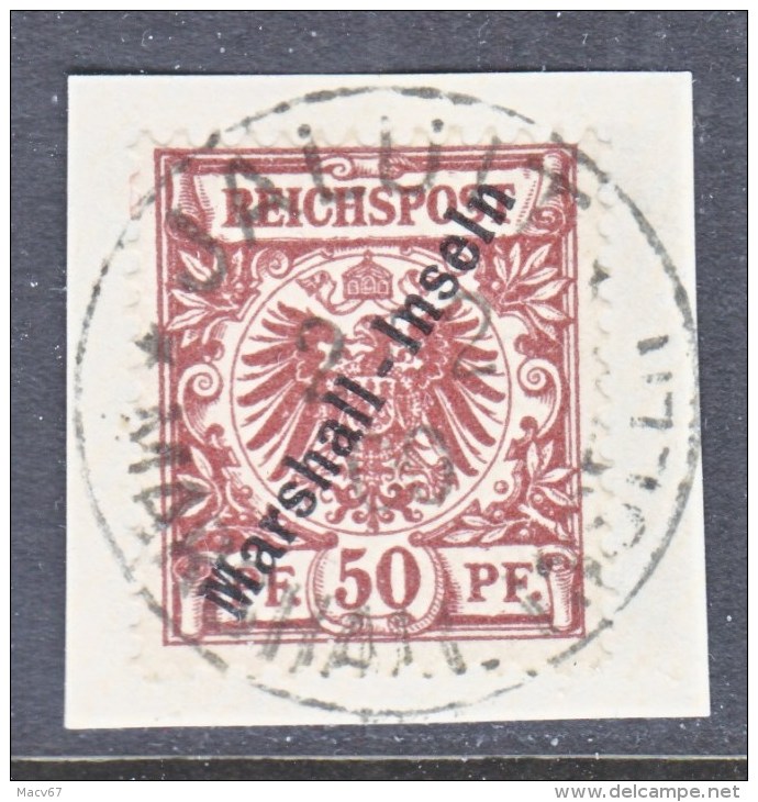 GERMANY  MARSHALL  ISLANDS  12  ON PIECE     (o)    JALUIT  Type  II  Cd. - Marshall Islands