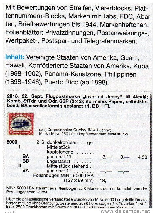 MICHEL US-Post Stamps Catalogues 2014 Neu 84€ ABC-listing USA Special With Hawaii Panama-Canal Conförderation Local Cuba - Matériel Et Accessoires