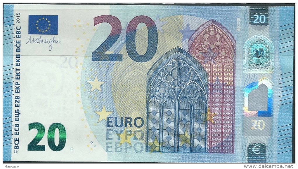 &euro; 20  ITALIA SF S004 E1  DRAGHI  UNC - 20 Euro