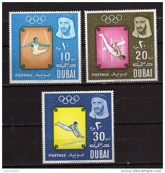 Dubai ** - 1964 - Jeux Olympiques De Tokyo. Yvert, 48-49- 50  NEUF.   Vedi Descrizione - Dubai