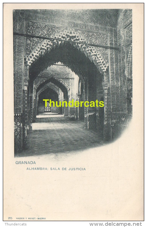CPA ALHAMBRA  GRANADA SALA DE JUSTICIA - Granada
