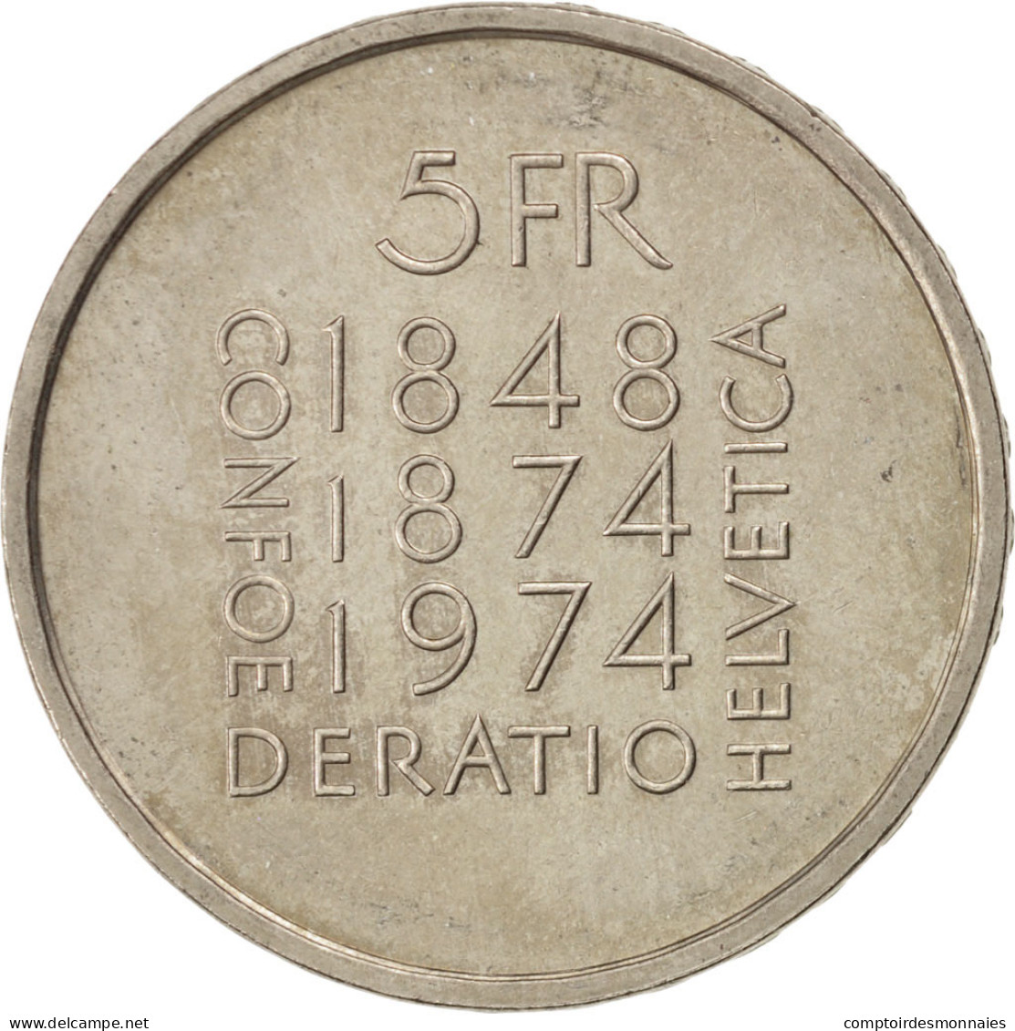 Monnaie, Suisse, 5 Francs, 1974, SUP, Copper-nickel, KM:52 - Autres & Non Classés