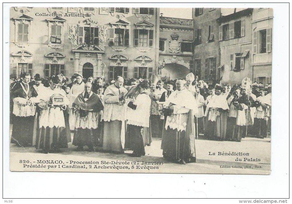 MCS2- MONACO   Procession Ste Dévote - La Bénédiction Du Palais - Prince's Palace