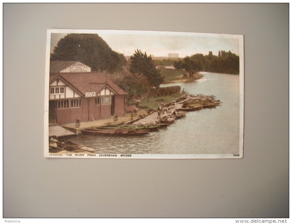 ANGLETERRE BERKSHIRE READING THE RIVER FROM CAVERSHAM BRIDGE - Reading