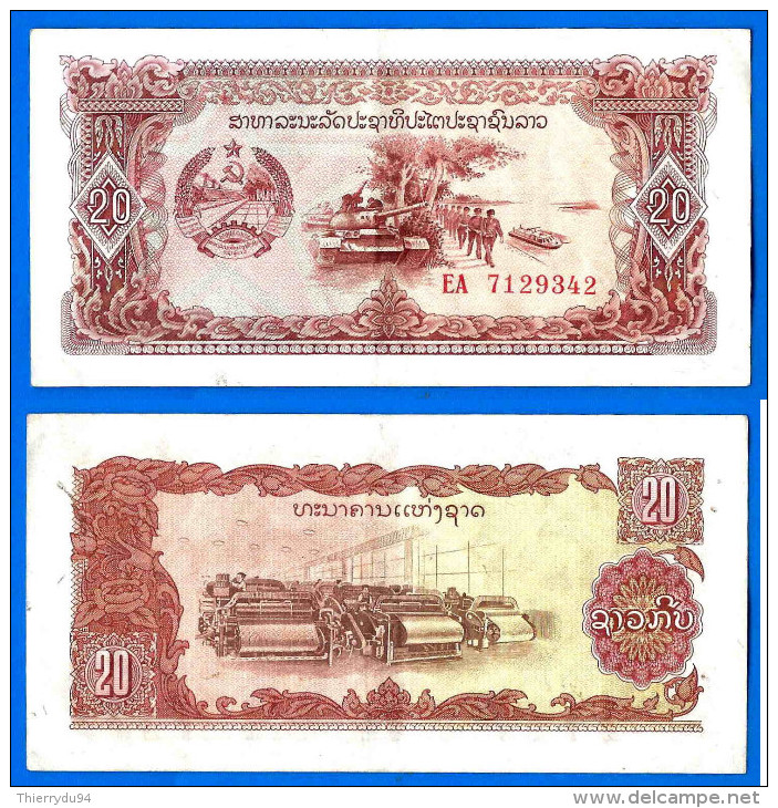 Laos 20 Kip 1979 Que Prix + Port Kips Asie Asia Lao Paypal Skrill OK - Laos