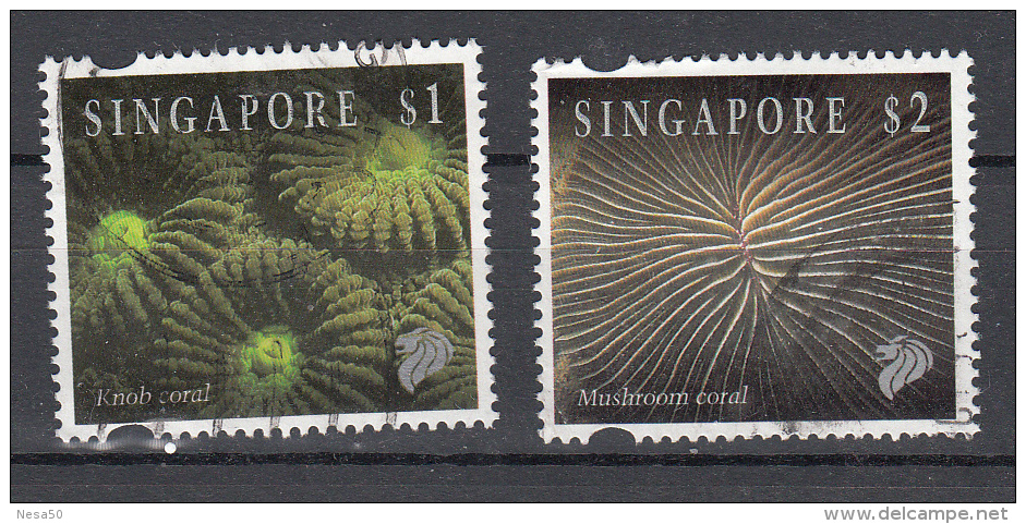 Singapore 1994 Mi Nr 720 + 721 Koraal - Singapore (1959-...)