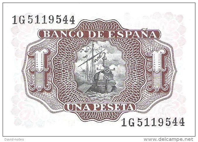 Spain - Pick 144 - 1 Peseta 1953 - Unc - 1-2 Pesetas