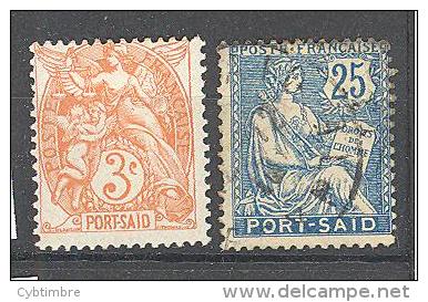 Port Saïd: Yvert N° 22 + 28; 2 Valeurs; A PROFITER; PETIT PRIX!!! - Gebruikt