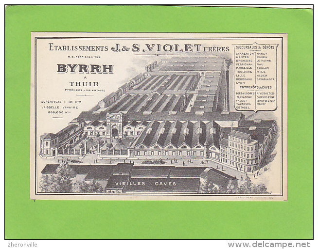 CPA - THUIR - Etablissements VIOLET Frères - BYRRH - Vue D'ensemble - Autres & Non Classés