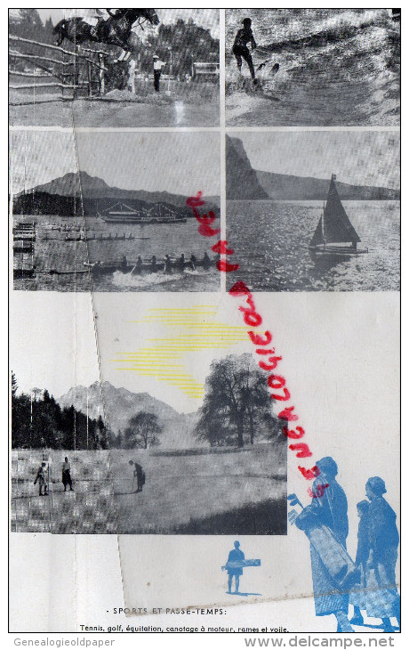 SUISSE - DEPLIANT TOURISTIQUE LUCERNE-1937- LAC DES QUATRE CANTONS