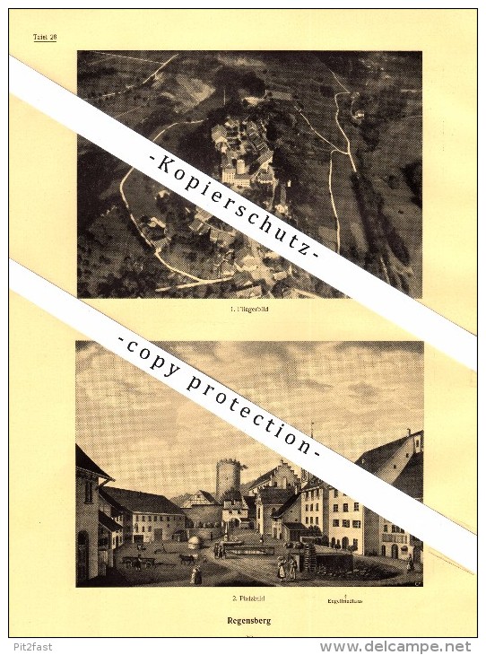 Photographien / Ansichten , 1927 , Regensberg , Bülach , Bez. Dielsdorf , Prospekt , Architektur , Fotos !!! - Bülach