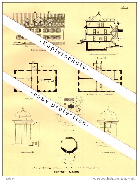 Photographien / Ansichten , 1927 , Meilen , Wädenswil , Sihlbrugg , Kilchberg , Prospekt , Architektur , Fotos !!! - Kilchberg