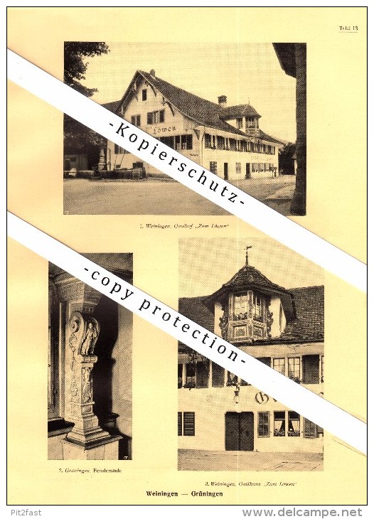 Photographien / Ansichten , 1927 , Stammheim , Benken , Weiningen , Grüningen , Prospekt , Architektur , Fotos !!! - Grüningen