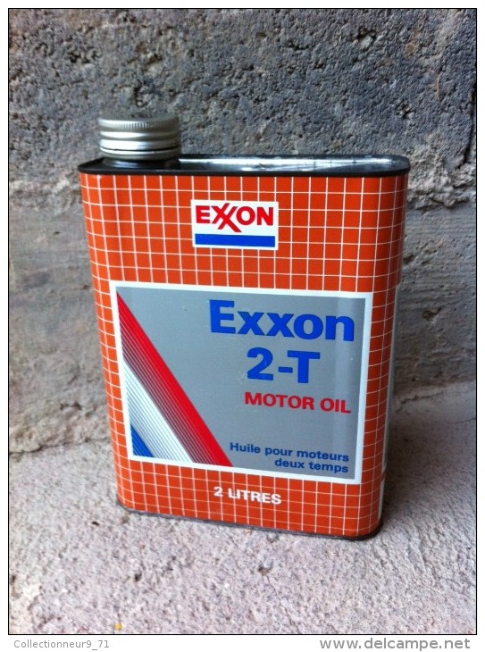 Bidon D´huile Ancien Exxon 2T - Voitures